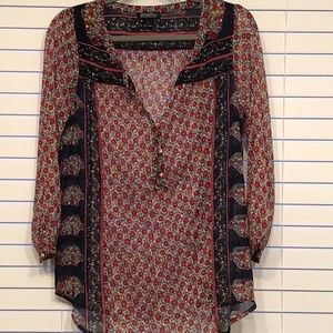 Lucky Brand sheer blouse